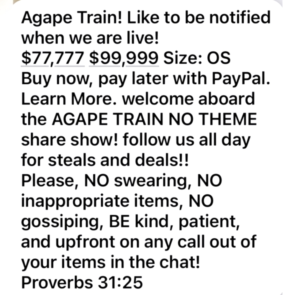 Agape Train Share Show Tile- Like To Be Notified - Picture 4 of 6